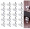 hautllaif 20 Pcs Shelf Support Stud Pegs,5mm Clear Plastic Replacement Peg Cabinet Shelf Supports Pins for Cabinet Glass Shelve Wardrobe