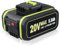 VANTTECH WA3551 20V 5.5Ah Li-ion Akku Ersatz für Worx 20V Akku WA3551 WA3644 WA3553 WA3556 WA3551.1 WR165E WR141E WA3640 Werkzeugakku Kompatibel mit Worx alle 20V-Geräte
