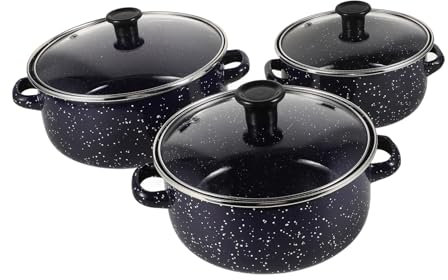 PRETYZOOM Cacerola Efficient Pequeña Esmaltada Olla Con Asa Sartén Antiadherente Para Sopa y Salsa