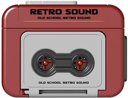 Générique Vintage Recorder Tape Schlüsselanhänger – Retro Tape Recorder Schlüsselanhänger | Music Box Anhänger | Vintage Design Anhänger Dekoration für Handys, Autoschlüssel, Backpacks und Taschen,