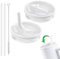 2 tapas de repuesto para vasos de 40 oz para accesorios Stanley, reutilizables, a prueba de fugas, tapa a prueba de vuelco, taza con tapa de repuesto, accesorios Stanley Cup Tapa de repuesto (blanco)