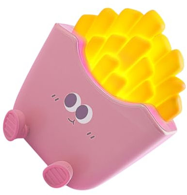 Housoutil Nachtlicht mit Pommes Frites Sanftes Leuchten Kreative Nachtlampe für Das Schlafzimmer Sicher für Jungen und Mädchen und Ideal Als Zimmerdekoration