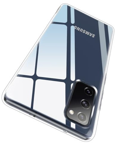 Garegce Cover per Samsung Galaxy S20 FE Trasparente, Custodia TPU in Silicone Flessibile Morbida e Sottile Compatibile con Samsung Galaxy S20 FE da 6,5 Pollici- Trasparente
