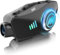 Motorcycle Helmet Headset with Camera, Moman H4C with 【1080P Camera】120° Wide Angle 360° Shooting Single Use Motorbike Headphone Speaker with 32G TF Card HiFi Stereo AI Voice Assitant IPX6 Waterproof