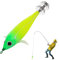 Shrimp Prawn Tackle Hooks Lure,Luminous Squid Jigs Hook Fishing Baits,Künstlicher Garnelen-Glühköder - Scharfe Tintenfischhaken, Angelköder und Köder für Süß- oder Salzwasser