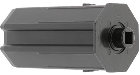 cyclingcolors embout de tube de volet roulant octogonal fenêtre sortie plastique, pour tube octogonal de 60 mm sortie carré de 10 mm avec nez Ø 18 mm