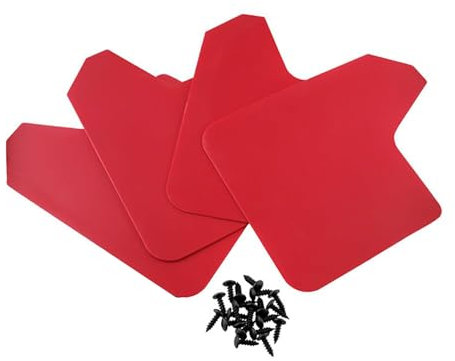 GKLYJCDR Auto Schmutzfänger, für FIAT Panda II 169 2003-2011 Auto Vorne Hinten Kratzfest Spritzschutz Kotflügel Protection Styling ZubehöR,B