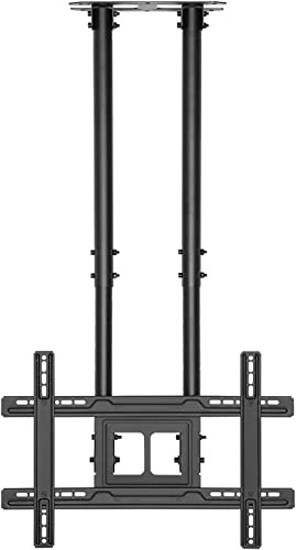 TV Wall Bracket Adjustable Ceiling TV Mount, Fits Most 37-80 Inch LCD Flat Screen And Curved TVs, Max 600x400mm TV Stand