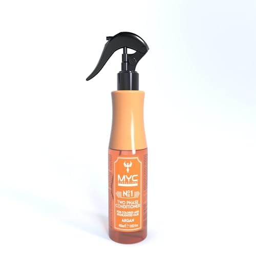 MYC Barbershop Professional No:1 Zwei-Phasen Conditioner mit Arganöl – Leave-In Haarpflege für gefärbtes & gesträhntes Haar – 400 ml Spray (Argan)