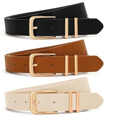 THALASIENE Dupes Damen Gürtel aus Hochwertigem Leder,Mode Damen Ledergürtel,Schmaler Gürtel Damen,Skinny Damengürtel