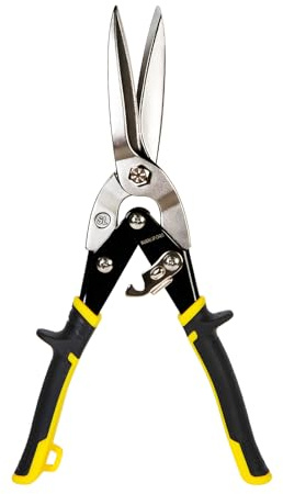 MANUFORE Grande Cisaille à Tôle 300 mm Coupe Droite Acier Cr-Mo | Grande capacité de coupe pour tôle acier, aluminium et inox, idéale pour toiture, atelier et chantier.