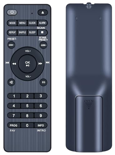 RYQIF Telecomando di ricambio adatto per telecomando Kenwood M-925DAB-S M-925DAB-B Micro HiFi