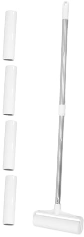 HYTROVE Fusselrolle für Hundemöbel mit Verlängerbarem Griff und Abs Material Weißer Fusselentfernerrolle für Tierhaare und Reisegebrauch Teppichen und Möbeln