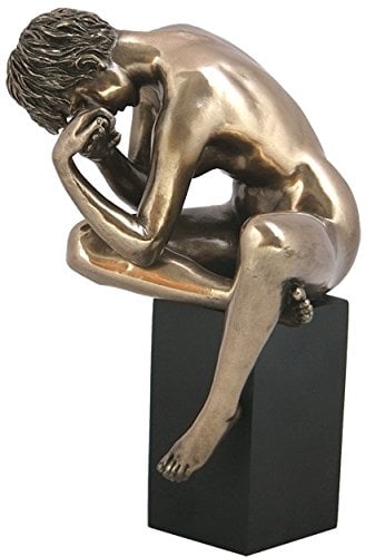 Unbekannt Bronzefigur, nackte Frau, 16,5 cm