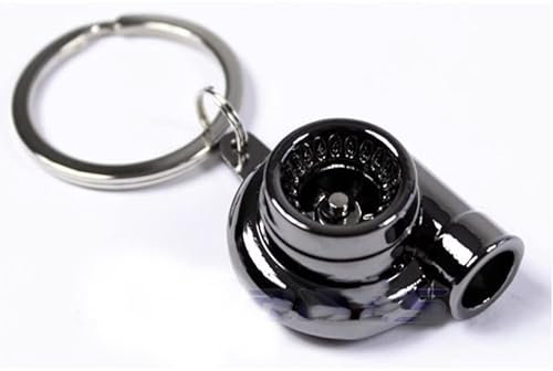 X-Parts Key Fob Turbo HF Turbo Jonny Paddle Wheel Charm on Black