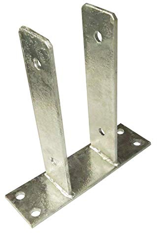 U-Pfostenträger 71 mm zum Aufdübeln für Pfosten 7x7 cm von Gartenpirat®