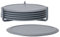 Zone Denmark Singles Glasuntersetzer aus Silikon, Untersetzer für Gläser, Tassen, Cocktailgläser, Durchm. 10 cm, Höhe 3,1 cm, 6 Stück, inkl. Halter, Cool Grey
