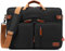 CoolBELL Convertible Rucksack Messenger Umhängetasche Laptoptasche Handtasche Business Aktentasche Multifunktions Reiserucksack passt 15,6 Zoll Laptop für Männer/Frauen (Schwarz)