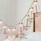 GloBrite Diamond String Lights with 20 LEDs | Geometric Rose Gold Metal Fairy Light| Warm White LED Lantern String Light for Party Birthday Garden Wedding Bedroom Christmas Decoration