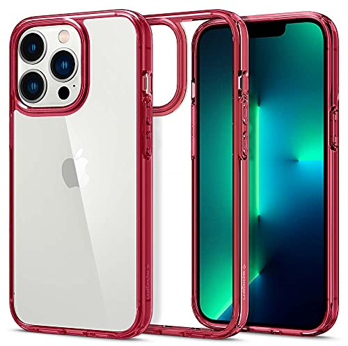 Spigen Ultra Hybrid Case, Compatible with iPhone 13 Pro - Red Crystal