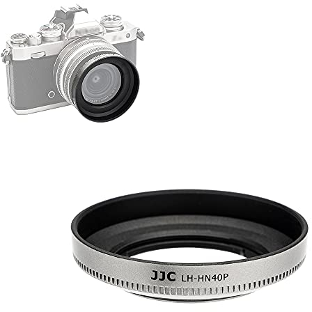 JJC Gegenlichtblende zum Einschrauben für Nikon NIKKOR Z DX 16-50mm F3.5-6.3 VR Objektiv, ersetzt Nikon HN-40 Gegenlichtblende, Silber