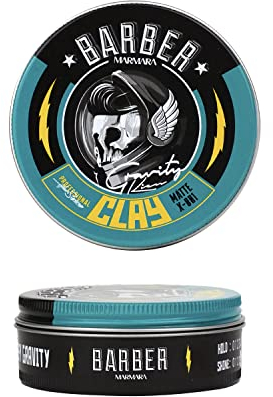 BARBER MARMARA CLAY Matte Hair Wax 100ml | Haarwachs Männer - Sehr Starker Halt | mattwachs | defining paste | modellier wax | Haarpaste | Barbershop Haar Wax Herren | Styling Paste | Styling-Wachs