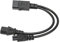 Annadue IEC320 C14 auf C13+C5 Buchse Stromkabel, Y Verteiler IEC320 C14 auf C5/C13 Adapter 32CM (100-250V) (JD3149)