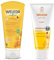 Weleda – Baby-Set Calendula Baby – Schutzcreme mit Ringelblume für den Windelwechsel – 75 ml + Baby Wash Körper / Haar 2 in 1 200 ml + 2 funktionelle Kräutertees Viropa