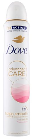 Dove Dove Advanced Care Calming Blossom mit Vitamin B3 Anti-Transpirant Deodorant Spray Aerosol für 72 Stunden Schutz 200 ml