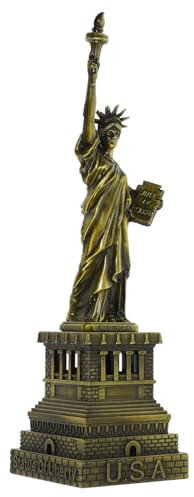 COHEALI Vintage Ornament Freiheitsmodell Dekoration Freiheitsstatue Vintage American Liberty Statue Metal Ornament New York City Ornament Metal Model Decoration Statuette Doll
