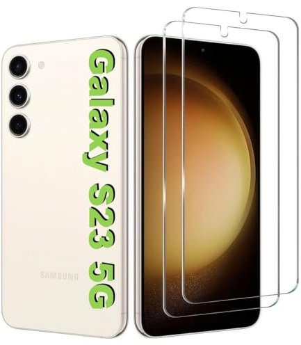 manlian 2 Stück für Panzerglas für Samsung Galaxy S23 5G 6.1 Zoll, Gehärtetem Glas Displayschutzfolie.