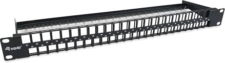 Equip Keystone 769258 Panneau de Brassage Non blindé 48 Ports Cat.6 Noir