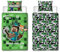 Character World Minecraft Offizielles Bettwäsche-Set für Einzelbett, Blockkaro, Gaming-Design, wendbar, 2-seitig, inkl. passendem Kissenbezug, Einzelbett-Set