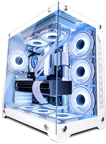 VIBOX SG-VIII-213 PC Gamer Blanc • Intel Core i9 12900KF 5,2 GHz • Nvidia RTX 4090 24 Go • 32 Go RAM • 2 to NVMe M.2 SSD • 1000W PSU • Windows 11 • WiFi