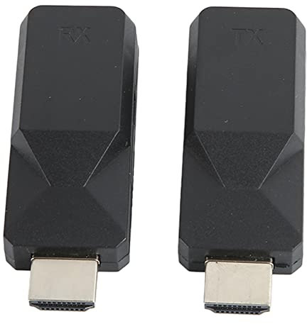 Jectse Émetteur et Récepteur HDMI sans Fil, Kit D'extension HDMI, 1920 X 1080 165 Pieds Cat5 Cat6 Ethernet RJ45 vers HDMI Adaptateur Convertisseur pour Projecteur Moniteur HDTV, Plug