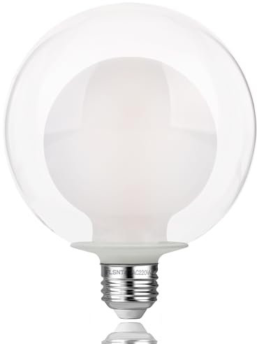 FLSNT Glühbirne E27 Große Kugel 1800K Warmweiß, 4W (Ersetzt 40W), G125 LED Edison Vintage Glühbirne, 200LM Retro Glühbirne E27, Nicht Dimmbar, 1 Stück