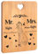 Regalo Anniversario Matrimonio, Regali di Coppia, Tagliere di Bambù Mr & Mrs, Regalo di Nozze per Marito Moglie, Regalo Anniversario per Lui e Lei, Regalo Fidanzato Fidanzata.