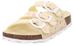 Superfit Weiblich FUSSBETTPANTOFFEL Gelb/Weiß 6050