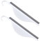 GANAZONO 2Pcs Silicone Glass Cleaner Squeegee Durable Bathroom Wiper for Mirrors Windows and Tiles for Home Use