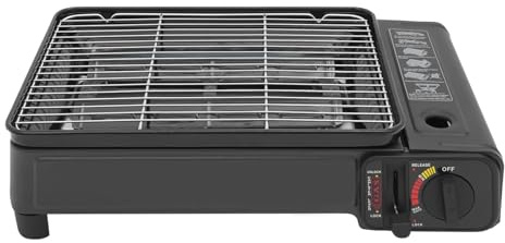 Barbecue a gas da campeggio, da 2,2 kW a gas, portatile, con borsa per il trasporto, per fornelli a gas da campeggio, per camper, barbecue, viaggi, picnic, parchi