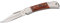 Herbertz Taschenmesser, Heftlänge 9 cm, AISI 420, Pakkaholz, preiswert, scharfes Klappmesser & Outdoor-messer für Camping, Wandern oder Jagd, grau / braun