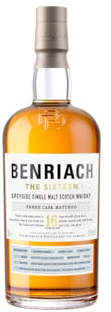 Benriach 16 Jahre - Single Malt Whisky - Inklusive Geschenkverpackung - Ein Mix aus Apfel, Steinfrüchten, Honig - 0.7L/43% Vol.