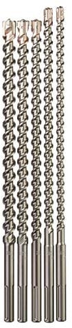 Milwaukee Accesorios Estuche de Plastico de Brocas Milwaukee Modelo 4932352800 5 Piezas SdsMax 16/18X540 mm y 20/22/25X520 mm