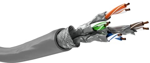 Goobay 96093 50m Cat6 S/FTP (S-STP) Gris - Cable de red (50 m, Cat6, S/FTP (S-STP), Gris)