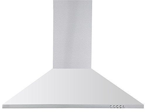 Cookology CH700SS 70cm Chimney Cooker Hood, Stainless Steel Kitchen Extractor Fan