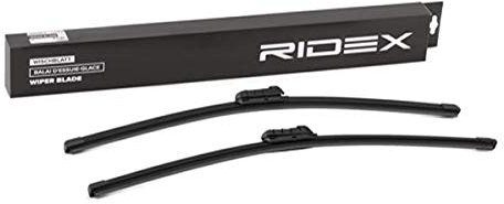 RIDEX Scheibenwischer Set Wischerblätter Set mit Spoiler Frontscheibenwischer Vorne Wischblattausführung: Rahmenlos Länge 1: 530mm Länge 2: 530mm 298W0066