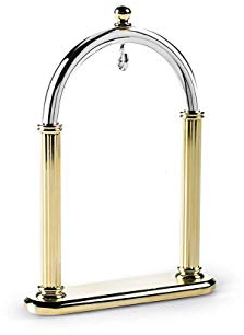 Capital Espositore per orologio da tasca, supporto da tavolo in ottone per orologio da tasca, orologio non incluso (Bicolore)