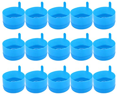 LIOOBO Tapa Del Dispensador de Agua 25 Piezas Tapas Antiderrames Tapas de Botellas Antisalpicaduras Reutilizables para Jarras de Agua de 55 Mm de 3 Y 5 Galones