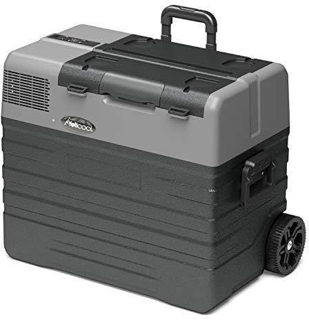 YetiCool Original BPX52 Electric Compressor Cool Box/Freezer Box, 52 Litres, App Control via Bluetooth, 12/24 V and 230 V for Car, Truck, USB Connection