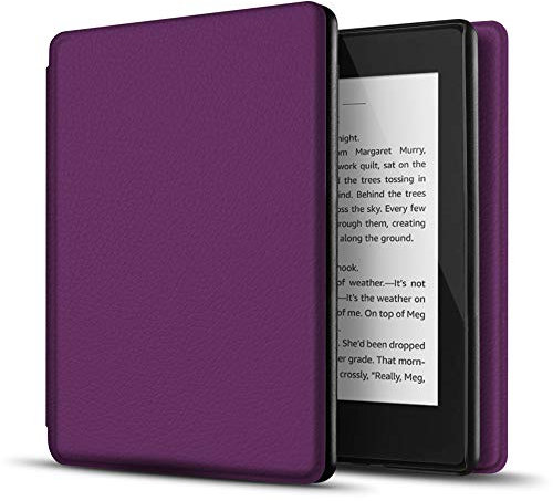 TNP Case for Kindle Paperwhite 10th Gen / 10 Generation 2018 Release - Slim Light Smart Cover Sleeve with Auto Sleep Wake Compatible with Amazon Kindle Paperwhite 2019 2020 Version (Purple)